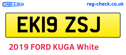 EK19ZSJ are the vehicle registration plates.