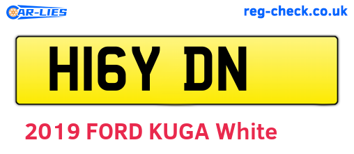 H16YDN are the vehicle registration plates.