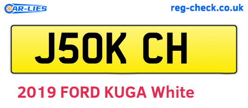 J50KCH are the vehicle registration plates.
