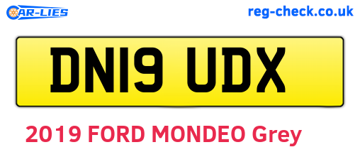 DN19UDX are the vehicle registration plates.