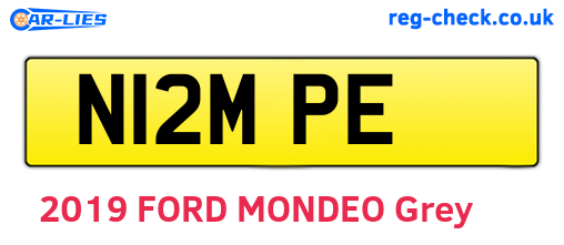 N12MPE are the vehicle registration plates.