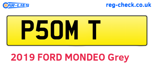 P5OMT are the vehicle registration plates.
