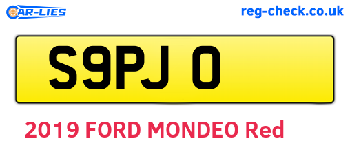 S9PJO are the vehicle registration plates.