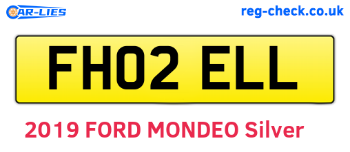 FH02ELL are the vehicle registration plates.