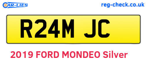 R24MJC are the vehicle registration plates.