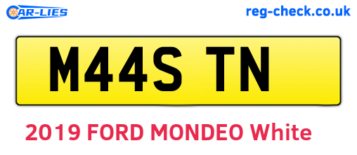 M44STN are the vehicle registration plates.