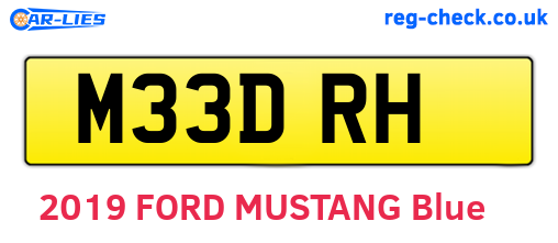 M33DRH are the vehicle registration plates.
