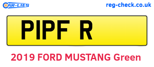 P1PFR are the vehicle registration plates.