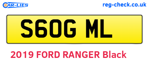S60GML are the vehicle registration plates.