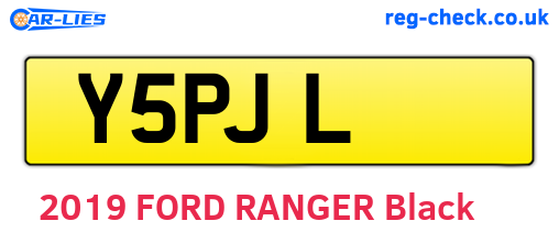 Y5PJL are the vehicle registration plates.