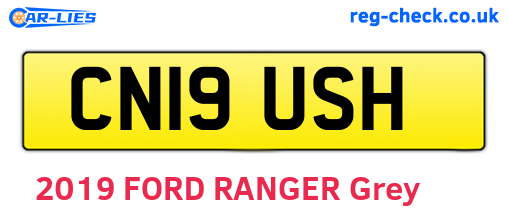 CN19USH are the vehicle registration plates.