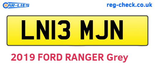 LN13MJN are the vehicle registration plates.
