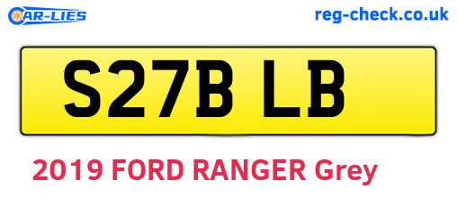 S27BLB are the vehicle registration plates.