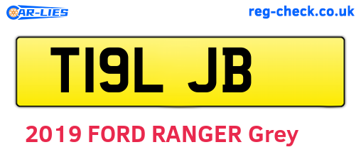 T19LJB are the vehicle registration plates.
