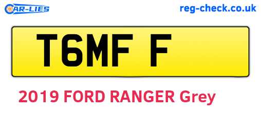 T6MFF are the vehicle registration plates.