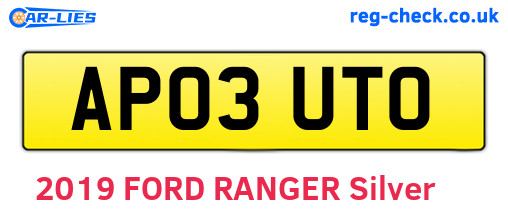 AP03UTO are the vehicle registration plates.