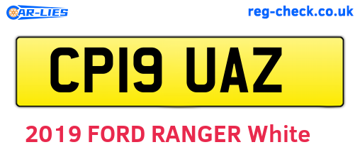 CP19UAZ are the vehicle registration plates.