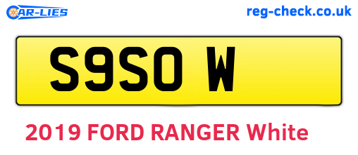 S9SOW are the vehicle registration plates.