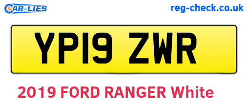 YP19ZWR are the vehicle registration plates.