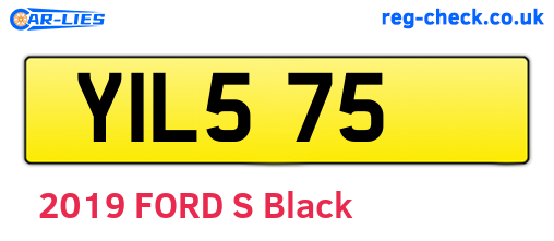 YIL575 are the vehicle registration plates.