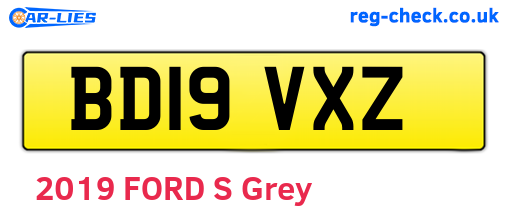 BD19VXZ are the vehicle registration plates.