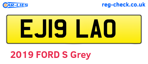 EJ19LAO are the vehicle registration plates.