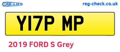 Y17PMP are the vehicle registration plates.