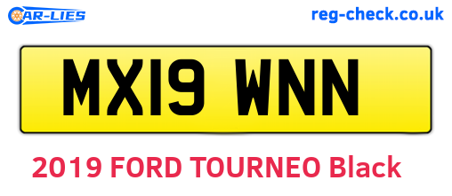 MX19WNN are the vehicle registration plates.
