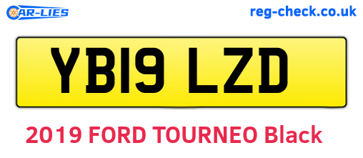 YB19LZD are the vehicle registration plates.