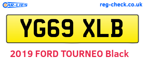 YG69XLB are the vehicle registration plates.