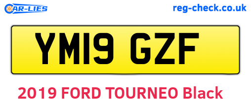 YM19GZF are the vehicle registration plates.