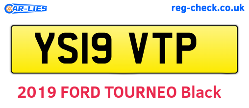YS19VTP are the vehicle registration plates.