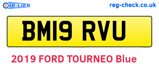 BM19RVU are the vehicle registration plates.
