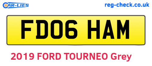 FD06HAM are the vehicle registration plates.