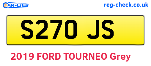S27OJS are the vehicle registration plates.