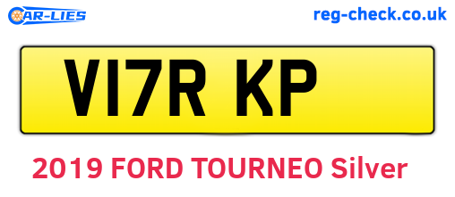 V17RKP are the vehicle registration plates.