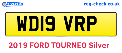 WD19VRP are the vehicle registration plates.
