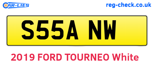 S55ANW are the vehicle registration plates.