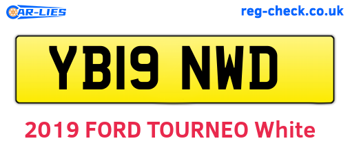 YB19NWD are the vehicle registration plates.