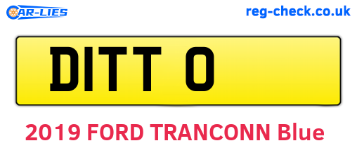 D1TTO are the vehicle registration plates.
