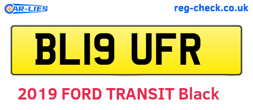 BL19UFR are the vehicle registration plates.