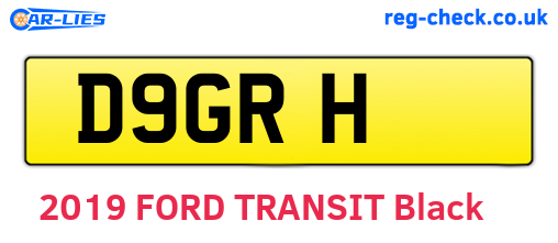 D9GRH are the vehicle registration plates.