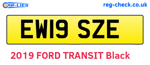 EW19SZE are the vehicle registration plates.
