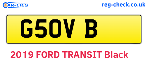 G5OVB are the vehicle registration plates.
