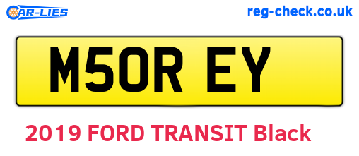 M50REY are the vehicle registration plates.
