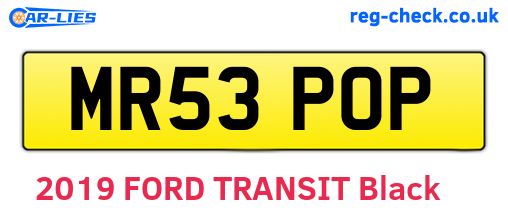 MR53POP are the vehicle registration plates.