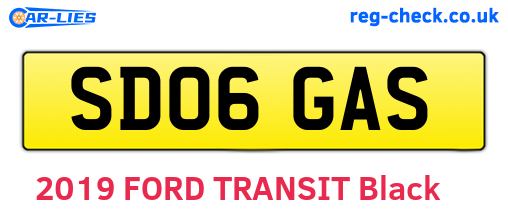 SD06GAS are the vehicle registration plates.