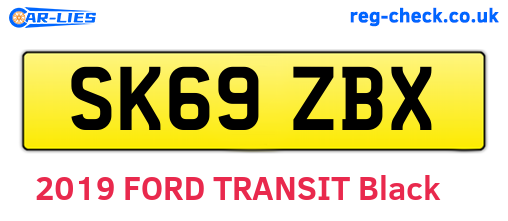 SK69ZBX are the vehicle registration plates.