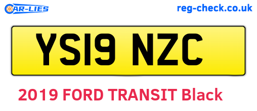 YS19NZC are the vehicle registration plates.