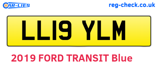LL19YLM are the vehicle registration plates.